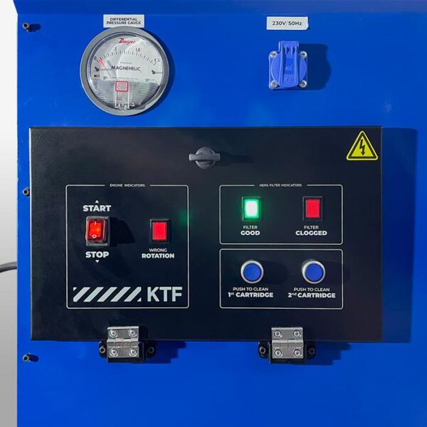 Downdraft Grinding Table Self Cleaning Control Pannel