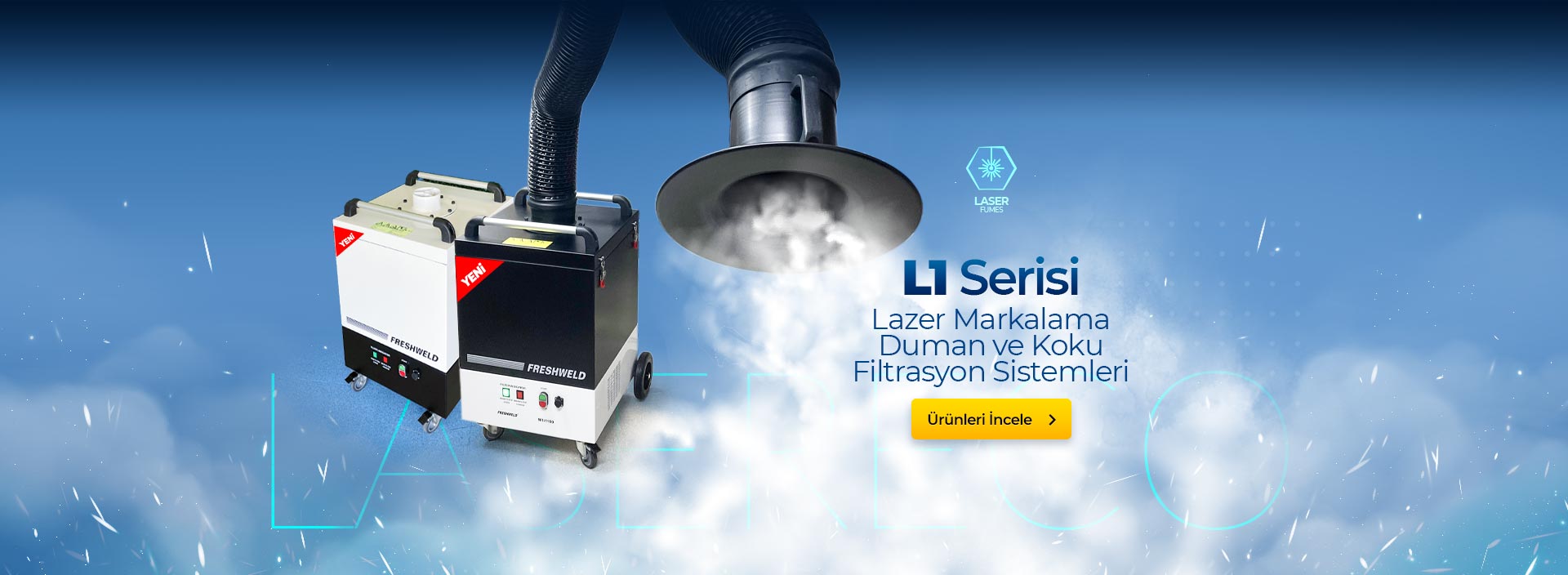 Lazer Markalama Duman ve Koku Filtresi Lazer Markalama Duman ve Koku Filtresi