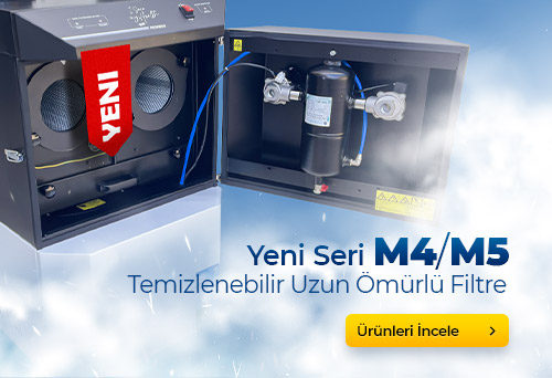 Temizlenebilir Kartuş Filtreli Duman Emme Ünitesi Temizlenebilir Kartuş Filtreli Duman Emme Ünitesi