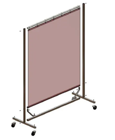 Modular and Mobile PVC Welding Screen & Protective Partition Panel - UV Welding Light and Spark Protection - MP Series - Image 2 2 Modular and Mobile PVC Welding Screen & Protective Partition Panel - UV Welding Light and Spark Protection - MP Series - Image 2