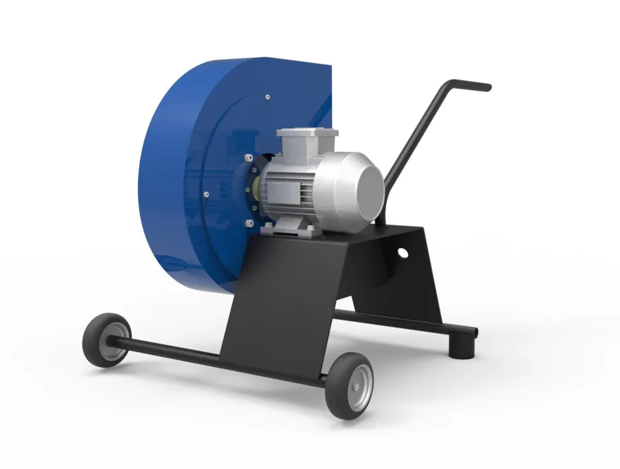 Portable Fume Extraction Fan for Confined Spaces with Welding Extraction and Discharge Hose - 1.5 kW Motor Power - Image 3 3 Portable Fume Extraction Fan for Confined Spaces with Welding Extraction and Discharge Hose - 1.5 kW Motor Power - Image 3