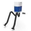 wall-mounted fume extraction with activated carbon filter double arm