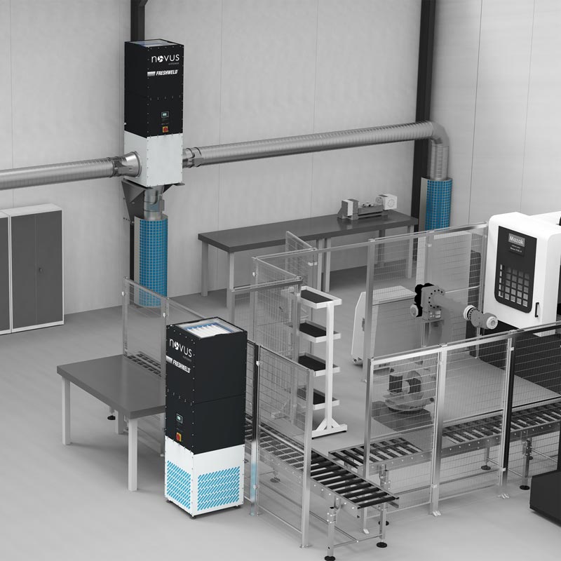 High-Capacity Industrial Oil Mist Filter Tower Ambient Ventilation Unit - NOVUS Compact M - Image 4 4 High-Capacity Industrial Oil Mist Filter Tower Ambient Ventilation Unit - NOVUS Compact M - Image 4