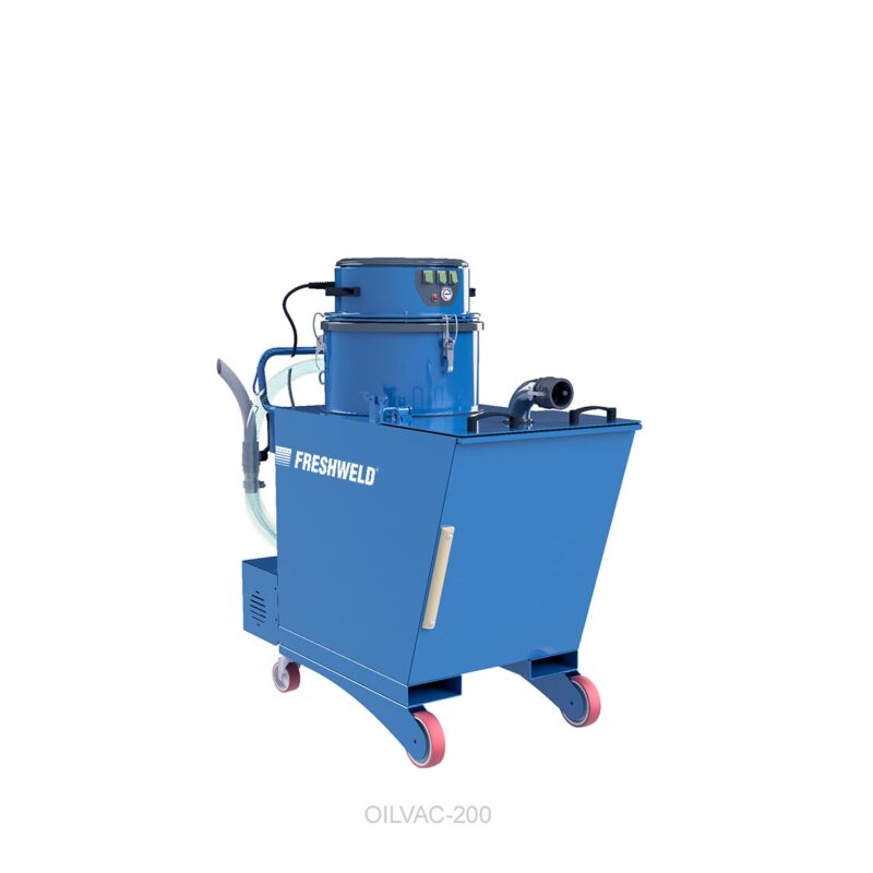 Endüstriyel Yağ ve Talaş Toplama Makinesi - CNC Makine ve Metal İşleme Atölye Temizlik Sistemi - OILVAC Endüstriyel Vakum Serisi - OILVAC 200 - 540m³/h Debi - 3 x 1.1kW