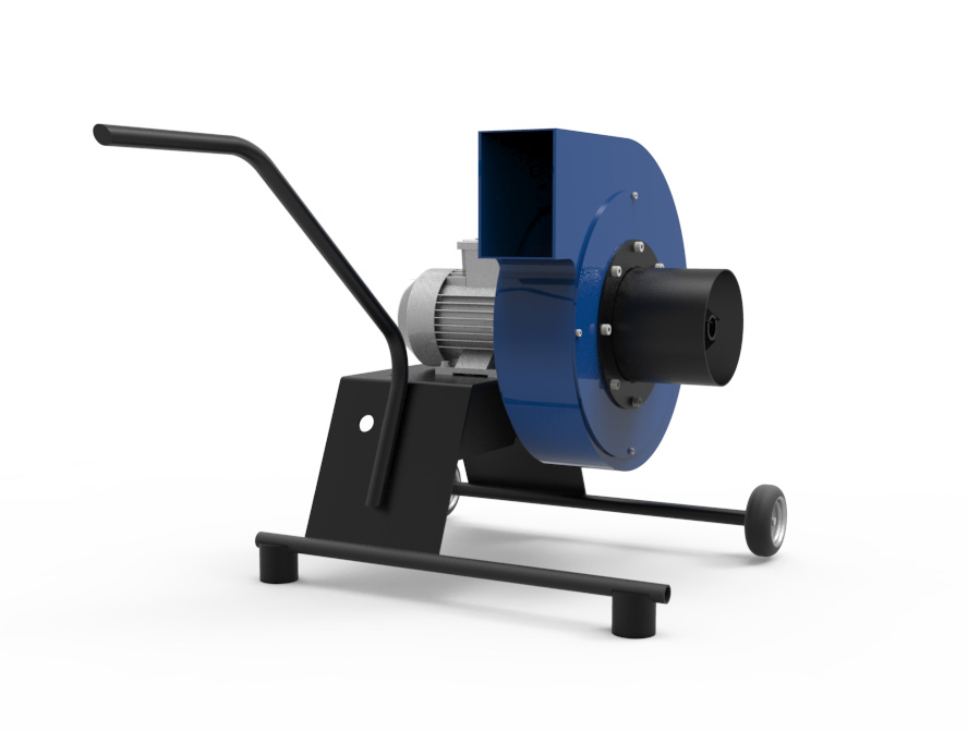 Portable Fume Extraction Fan for Confined Spaces with Welding Extraction and Discharge Hose - 1.5 kW Motor Power - Image 2 2 Portable Fume Extraction Fan for Confined Spaces with Welding Extraction and Discharge Hose - 1.5 kW Motor Power - Image 2
