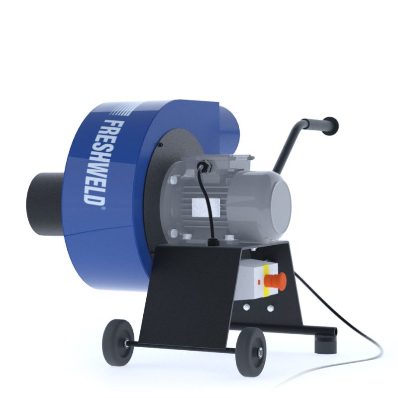 Portable Fume Extraction Fan for Confined Spaces with Welding Extraction and Discharge Hose - 1.5 kW Motor Power