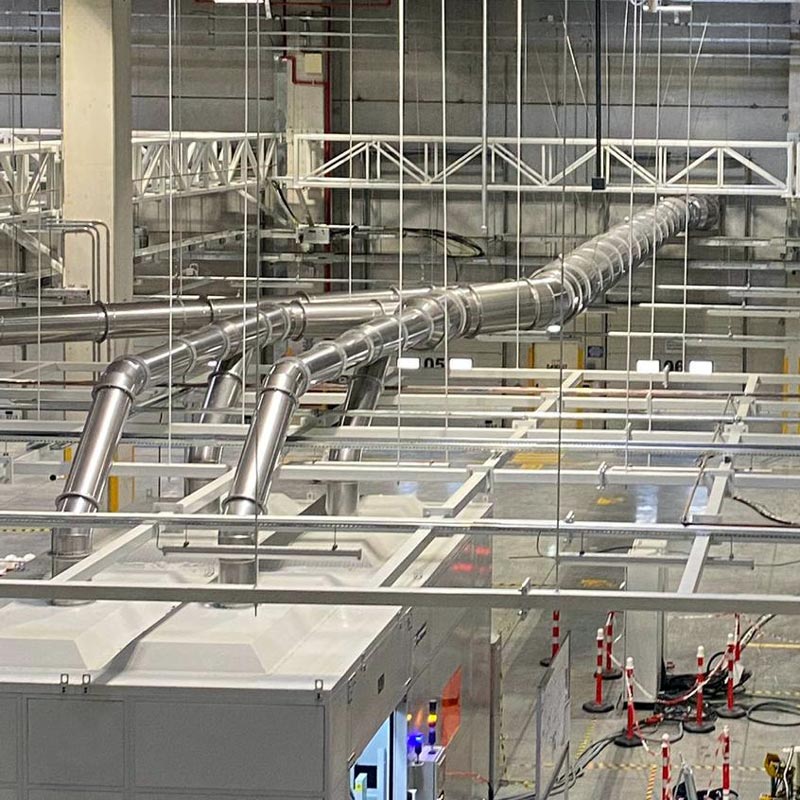 Havalandırma Kanalı Misting Sistem HVAC 10 Havalandırma Kanalı Misting Sistem HVAC