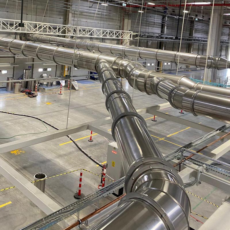 Havalandırma Kanalı Misting Sistem HVAC 6 Havalandırma Kanalı Misting Sistem HVAC