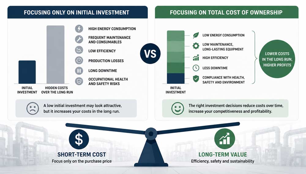 Focus on Total Cost of Ownership Instead of Initial Investment Cost 5 Focus on Total Cost of Ownership Instead of Initial Investment Cost