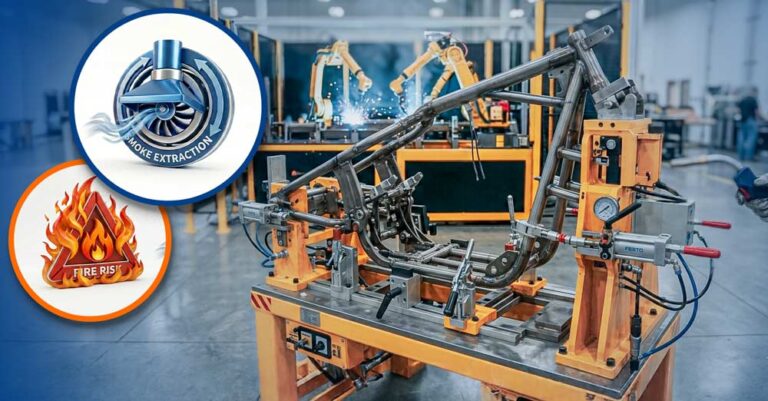 Effective Welding Fume Extraction and Fire Risk Reduction Solution for Welding Fixture Operations