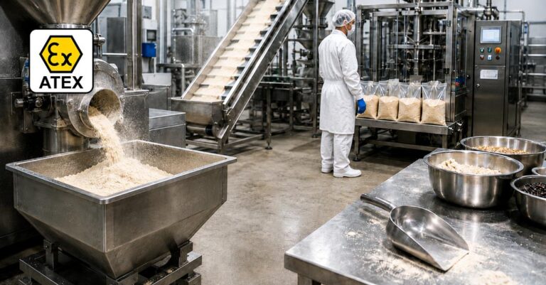 Gıda Üretiminde Toz Kontrolü ve ATEX Güvenliği: Ekipman Bakımı, Üretim ve Çalışan Güvenliği